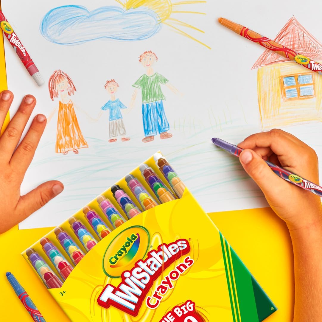 Twist Color Create Mini Crayons for Kids Ages 3+ 50 Pack