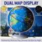Adventure Around the World Light Up Globe for Kids Ages 5+ STEM Geography Learning with LED Night Light and Trivia Cards
