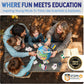 Adventure Around the World Light Up Globe for Kids Ages 5+ STEM Geography Learning with LED Night Light and Trivia Cards