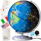 Adventure Around the World Light Up Globe for Kids Ages 5+ STEM Geography Learning with LED Night Light and Trivia Cards