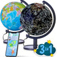 Discover the World Interactive STEM Globe: Smart Interactive World Globe with LED Constellations & Learning App