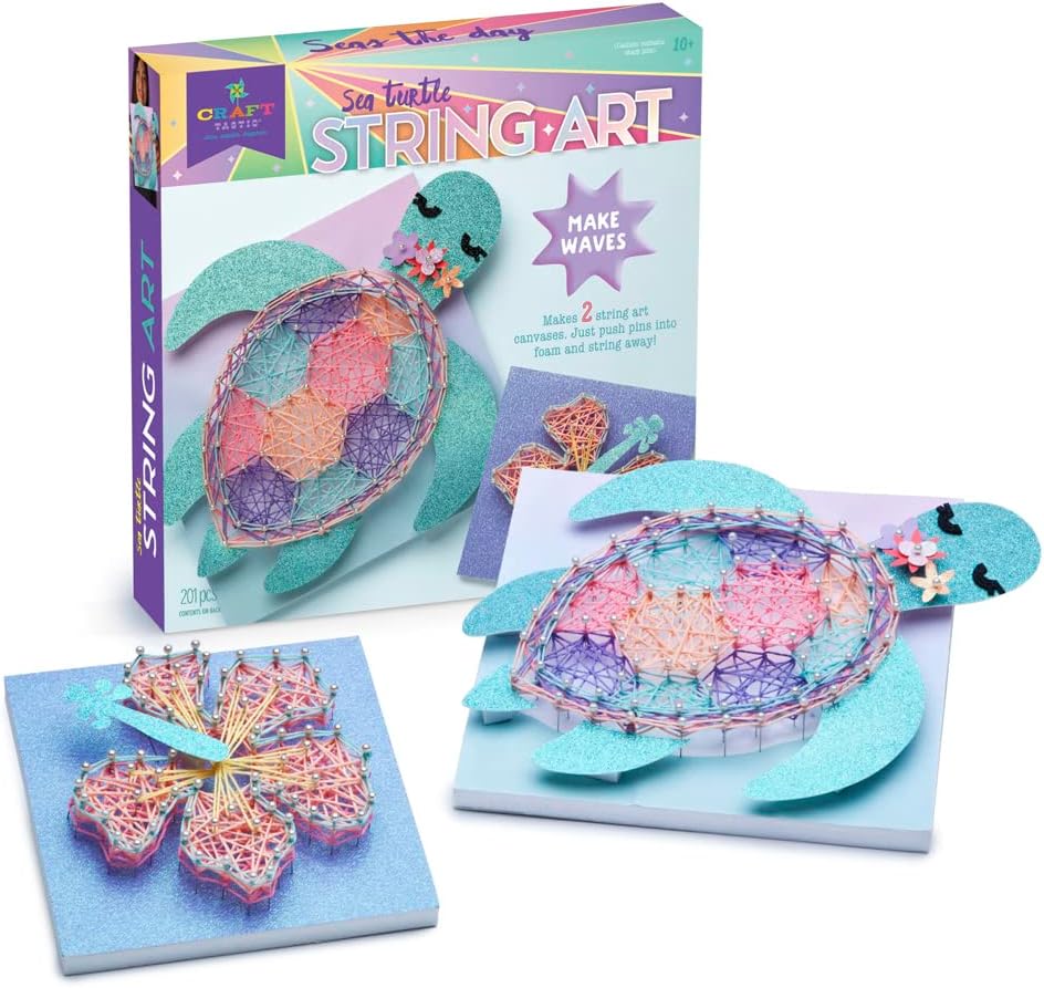 Sea Turtle String Art Kit for Creative Kids
