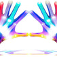 LED Finger Gloves for Kids with 6 Flashing Light Modes for Dance Costume and Party Fun