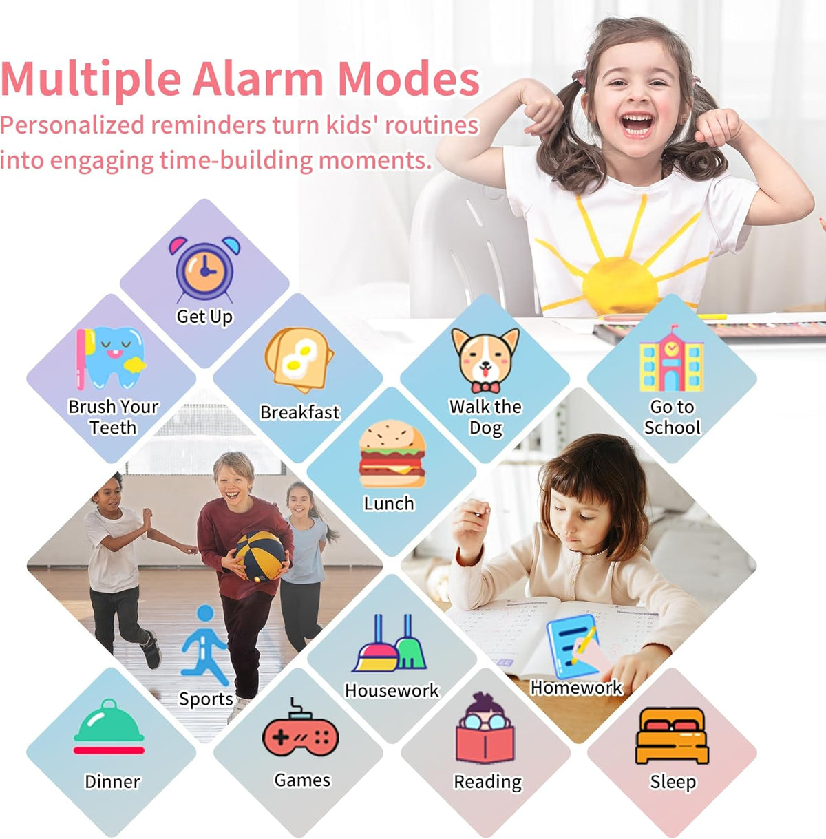 Kids Smart Adventure Watch with HD Camera Video Recorder Music Player and 39 Games