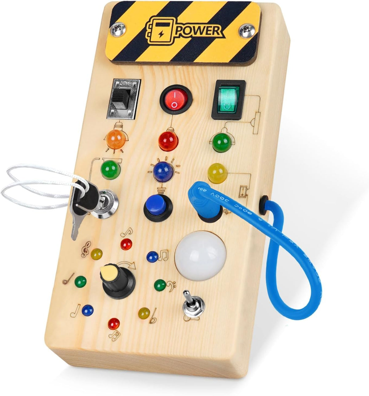 Little Explorer LED Busy Board Montessori Sensory Toy for Curious Toddlers: Fun & Educational For Toddlers & Pre Schoolers