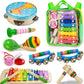 Little Music Makers Orchestra 12 Piece Wooden Musical Instrument Set for Kids Ages 2 to 5