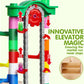 Epic Glow in the Dark Marble Run Building Set with Motorized Elevator