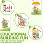 Epic Glow in the Dark Marble Run Building Set with Motorized Elevator