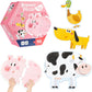 Happy Farm Friends First Puzzle Adventure Giant Learning Jigsaw Set for Curious Toddlers
