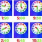 Tick Tock Learn Wooden Teaching Clock for Kids Ages 4+