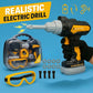 Junior Builder Workshop, Kids Tool Set with Electric Drill & STEM Construction Kit