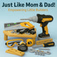 Junior Builder Workshop, Kids Tool Set with Electric Drill & STEM Construction Kit