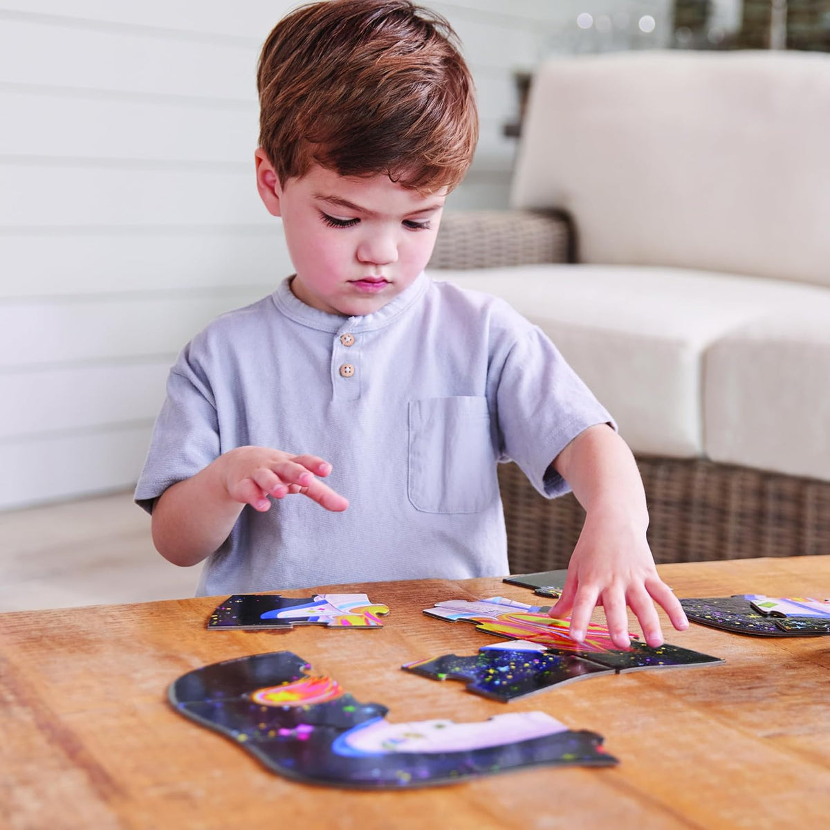 Animal Friends Big Floor Puzzle – 12 Piece Educational Puzzle for Toddlers Ages 2+