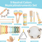 My First Music Makers Wooden Montessori Instrument Set for Toddlers Ages 3+ 9 Piece Musical Toy Collection