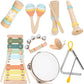 My First Music Makers Wooden Montessori Instrument Set for Toddlers Ages 3+ 9 Piece Musical Toy Collection