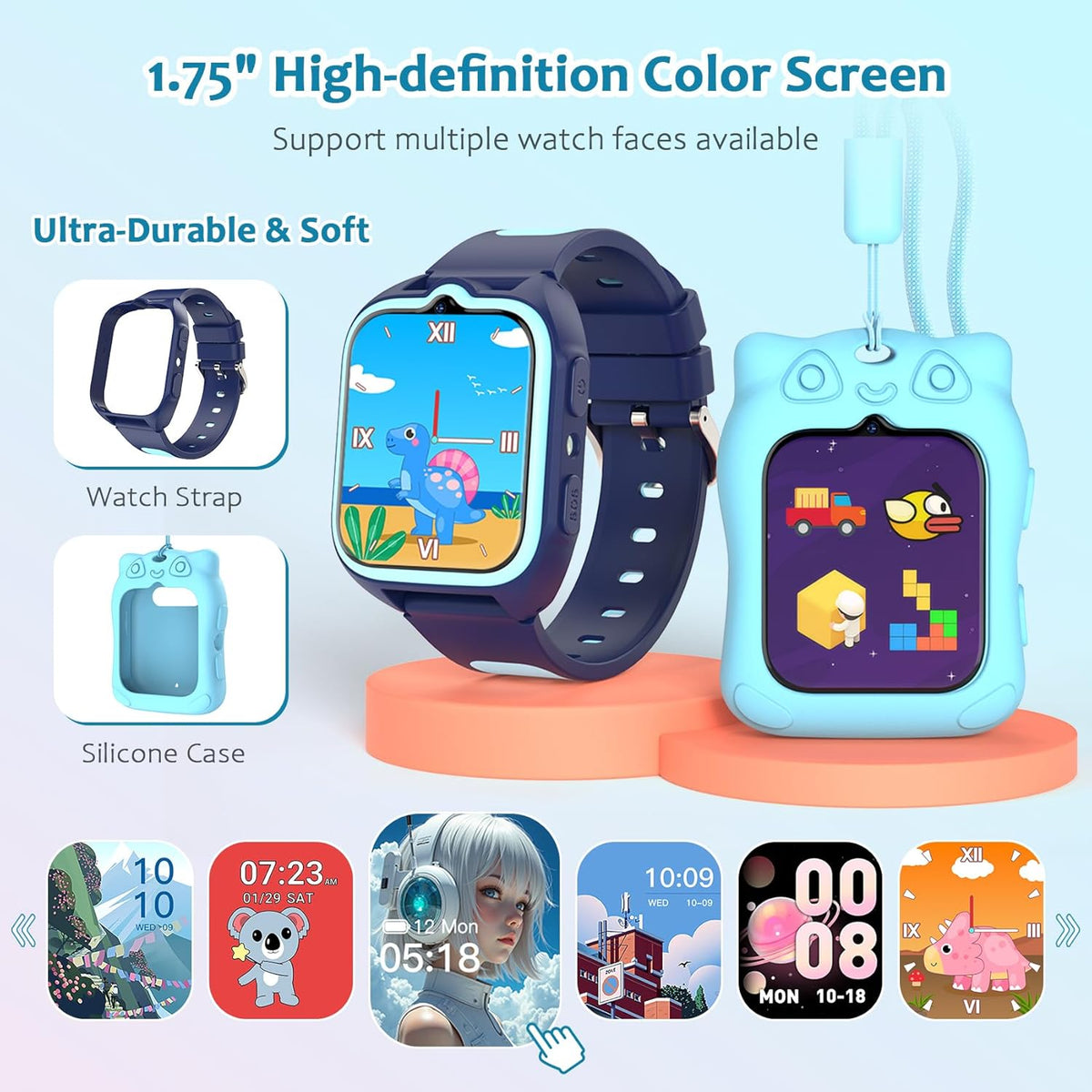 My First Smart Watch for Kids with HD Camera Games Music and Video Recorder