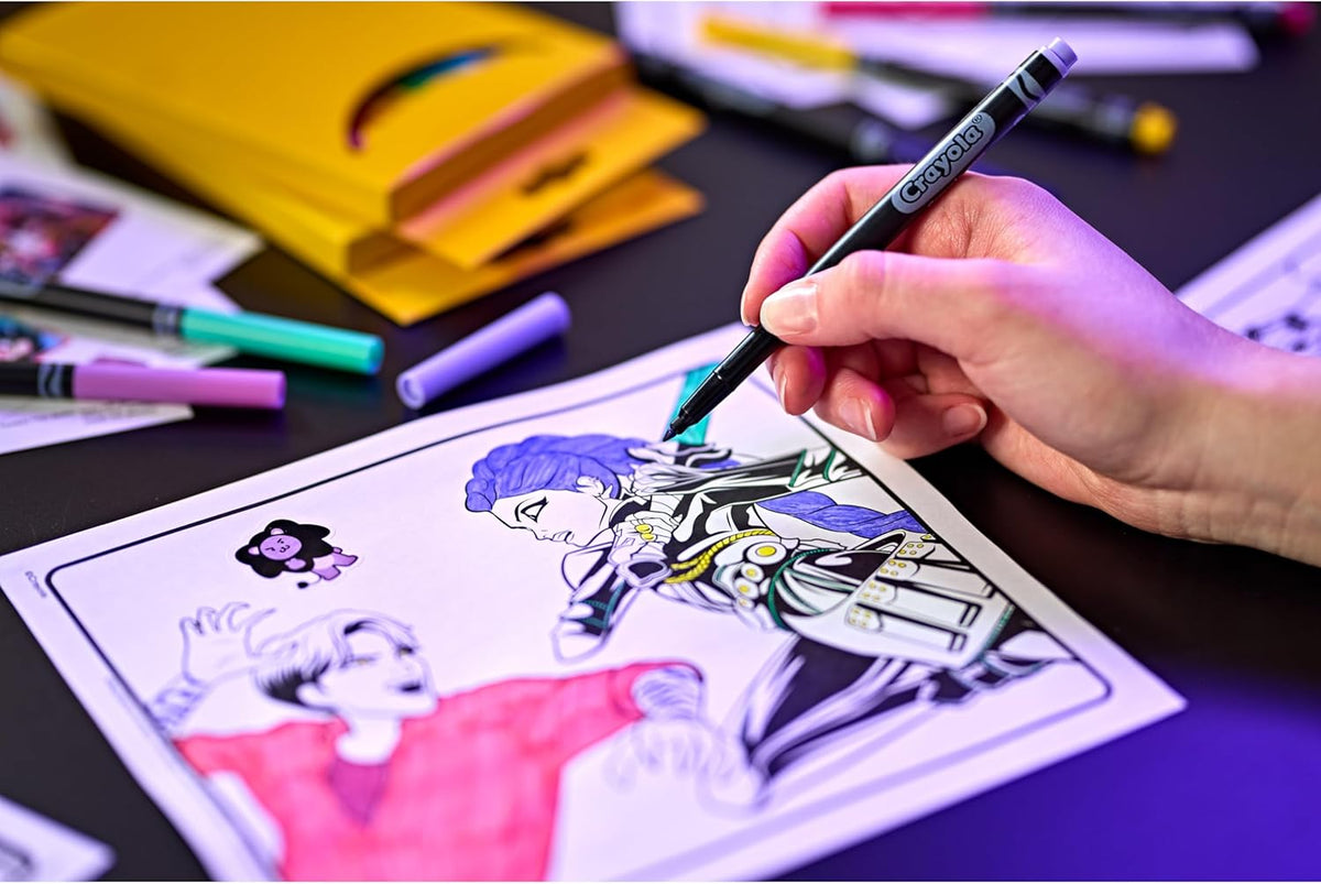 Crayola K Pop Demon Hunters Creative Art Adventure – Ultimate Coloring & Sticker Activity Case