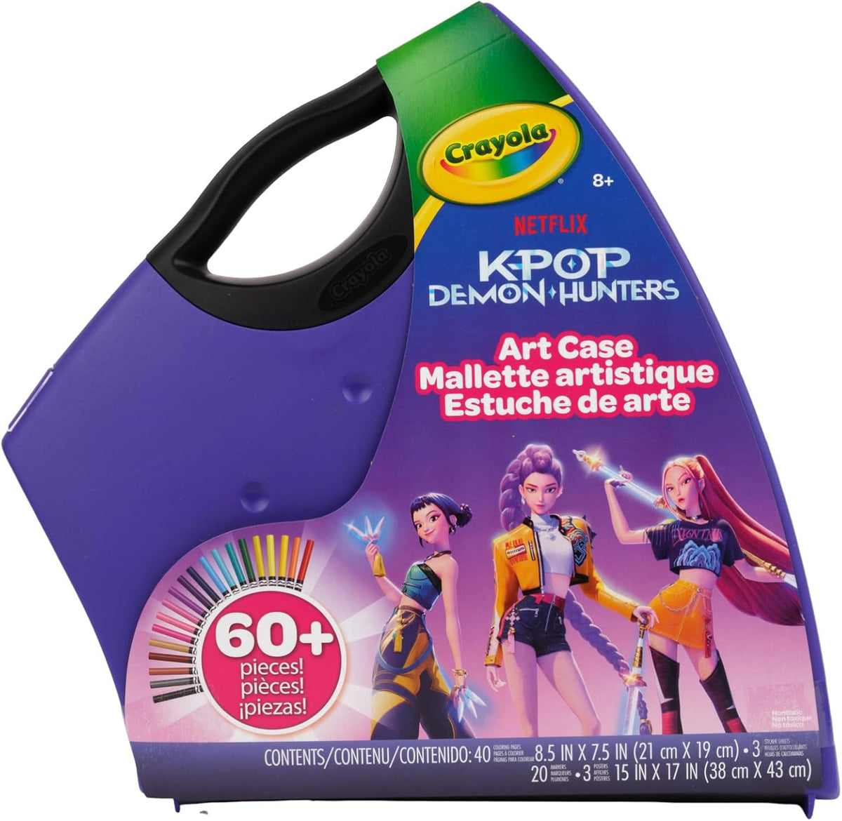 Crayola K Pop Demon Hunters Creative Art Adventure – Ultimate Coloring & Sticker Activity Case