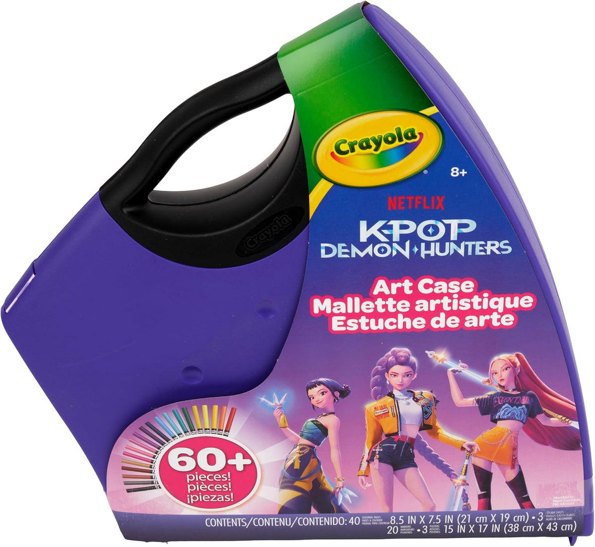 Crayola K Pop Demon Hunters Creative Art Adventure – Ultimate Coloring & Sticker Activity Case