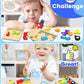 Little Wheels Puzzle Adventure, 6 Pack Wooden Vehicle Puzzles for Toddlers Ages 1+