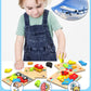 Little Wheels Puzzle Adventure, 6 Pack Wooden Vehicle Puzzles for Toddlers Ages 1+