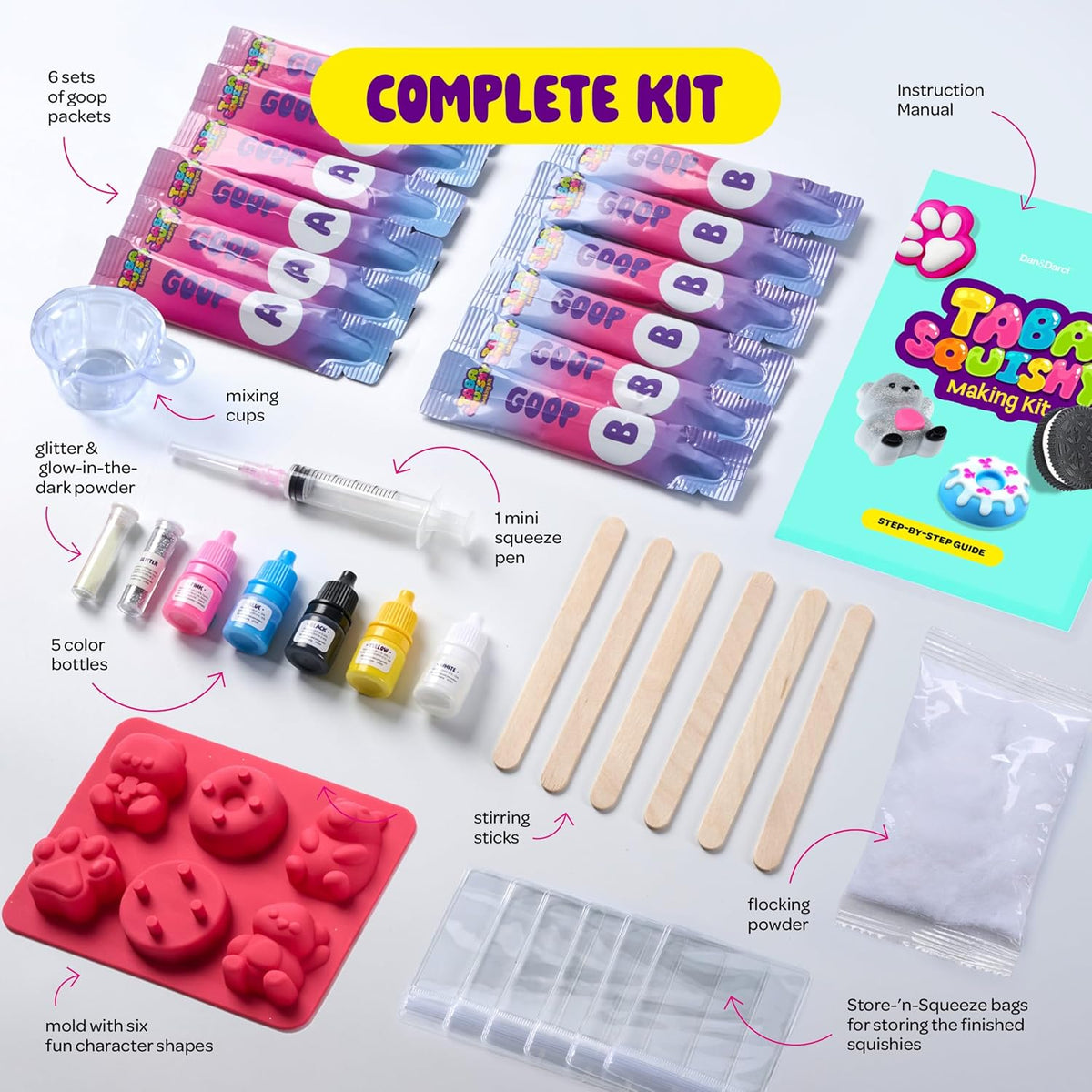 DIY Squishy Making Kit for Kids Ages 8+ Create, Squeeze & Play