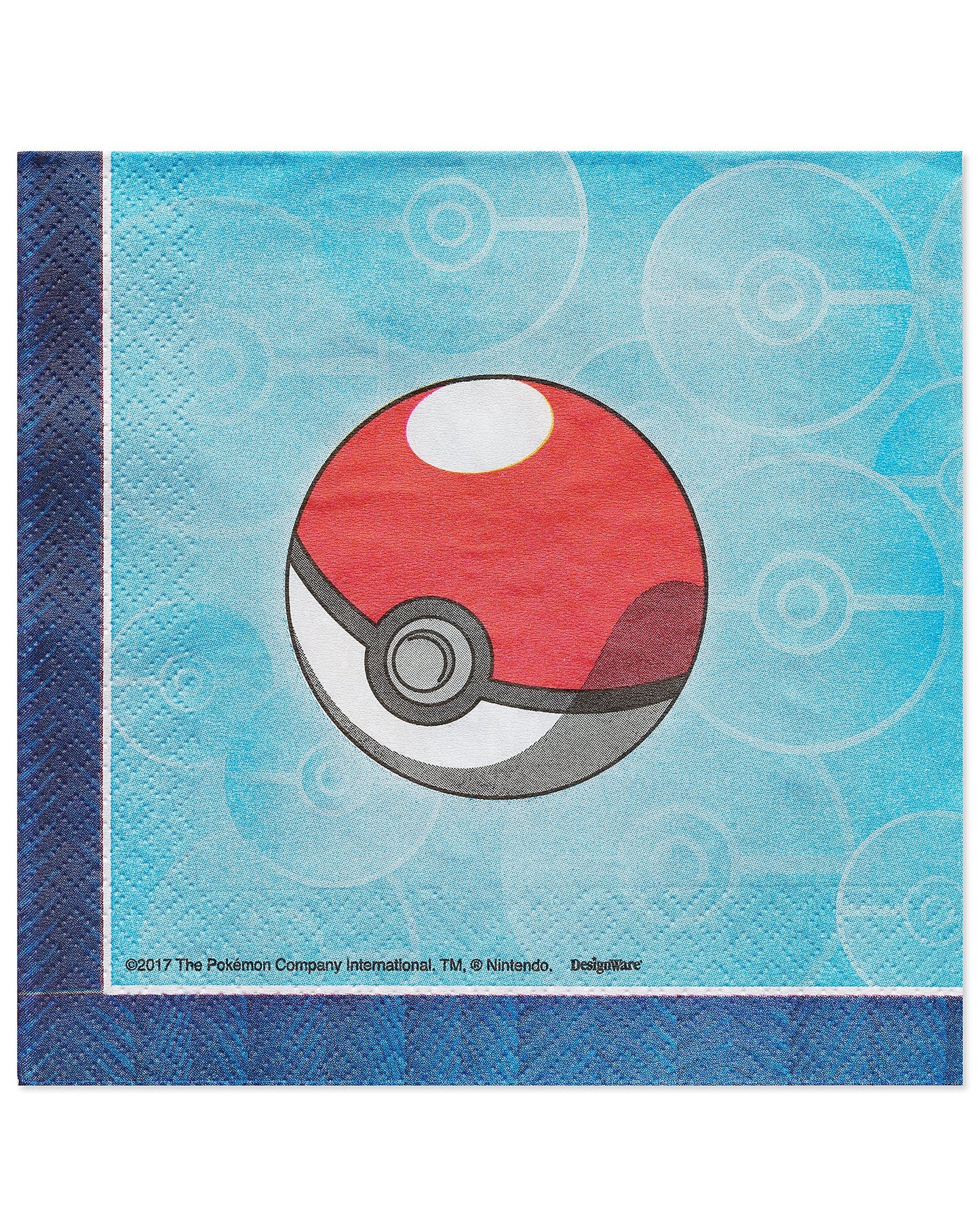 Pokemon Luncheon Napkins - 6.5 x 6.5 (Pack of 16) - Bold & Eco-Friendly Design - Perfect for Parties & Events