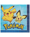 Pokemon Luncheon Napkins - 6.5 x 6.5 (Pack of 16) - Bold & Eco-Friendly Design - Perfect for Parties & Events