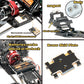RampCrab Carbon Fiber Chassis Kit for SCX24, 7 Angled Skid, LCG Chassis Kit for Axial SCX24 C10, JLU, Bronco, Deadbolt
