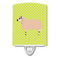 Carolines Treasures Kerry Hill Sheep Green Ceramic Night Light, 6x4, Multicolor