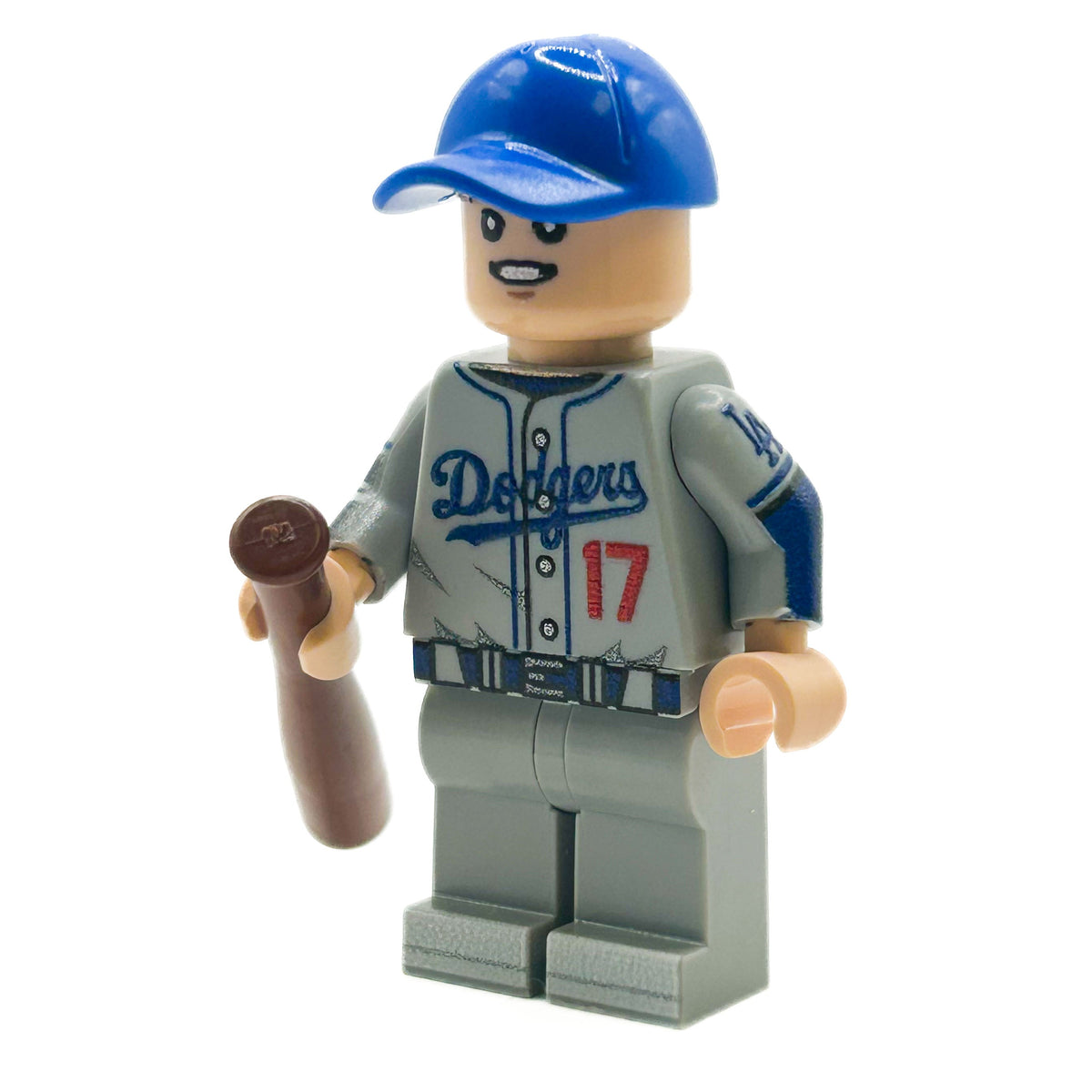 #17 Ohtani LA Baseball Player Minifig (Grey Uniform)