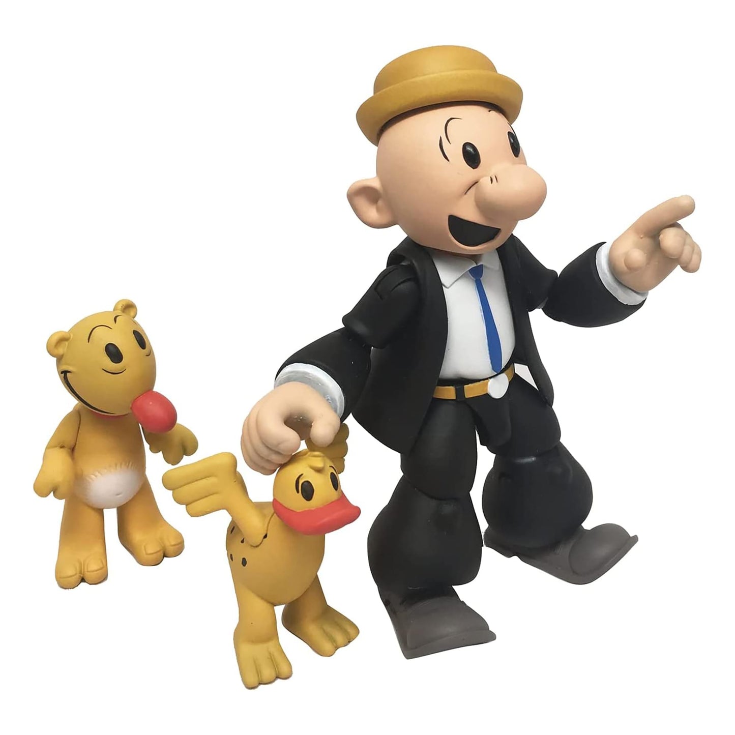 Boss Fight Studio Castor Oyl Popeye Classics Wave 1 Collectible Action Figure – Highly Articulated Figurine And Accessories Including Eugene The Jeep, Bernice The Whiffle Hen, & Removable Hats – 1:12