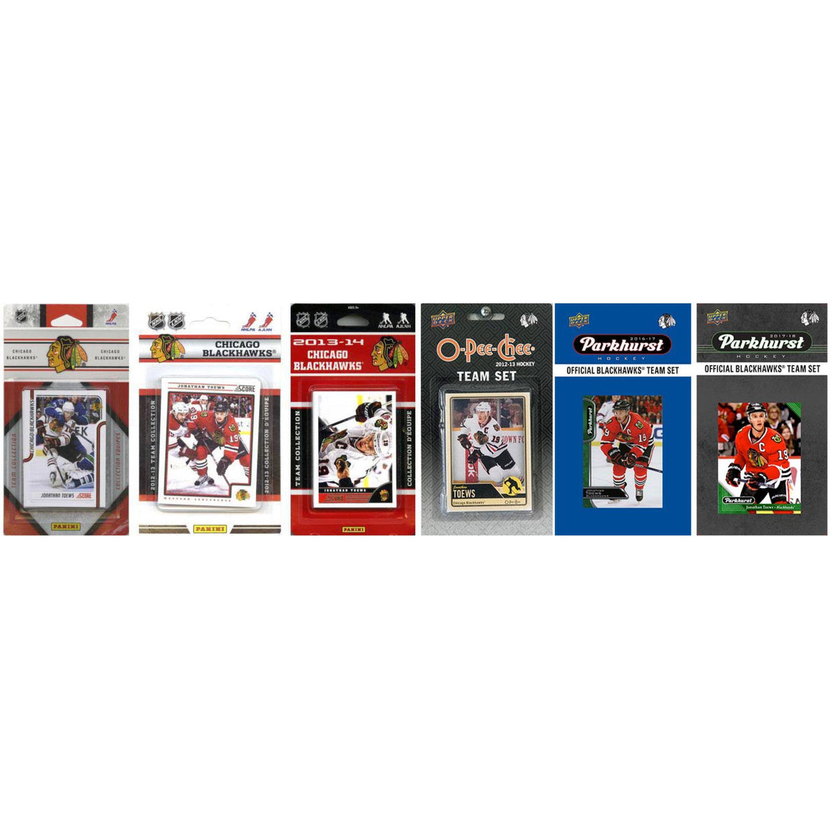 NHL Chicago Blackhawks 6 Different Licensed Trading Card Team Sets