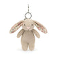 Jellycat Blossom Beige Bunny Plush Bag Charm