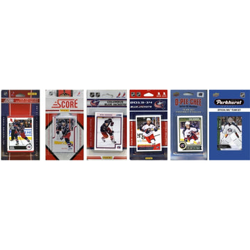 Nhl Columbus Blue Jackets 6 Different Licensed Trading Card Team Sets