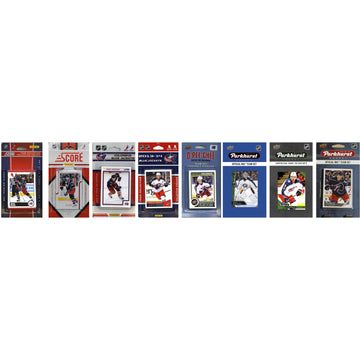 Nhl Columbus Blue Jackets 8 Different Licensed Trading Card Team Sets
