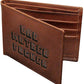 Pulp Fiction Bad Mother F**Ker Embroidered Brown Leather Wallet