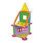 Tinamiri Supermag - House 55 - Magnetic Building Set, Educational construction fun, 55 piece set, Magnet Toys, 0663
