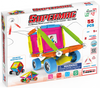 Tinamiri Supermag - Wheels 55 - Magnetic Building Set, Educational construction fun, 55 piece set, Magnet Toys, 0661