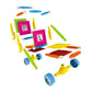 Tinamiri Supermag - Wheels 55 - Magnetic Building Set, Educational construction fun, 55 piece set, Magnet Toys, 0661