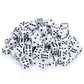 Brybelly Gdic-014 16 Mm Six Sided Dice With Classic White Base & Black Pips - Pack Of 100
