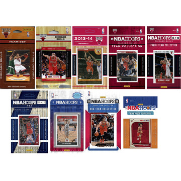 Nba Chicago Bulls 9 Different Licensed Trading Card Team Sets
