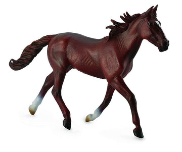Breyer Collecta Series Standardbred Pacer Chestnut Stallion Model Horse