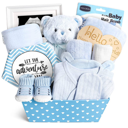 Baby Box Set 14 Essentials for Newborns in a Charming Gift Basket