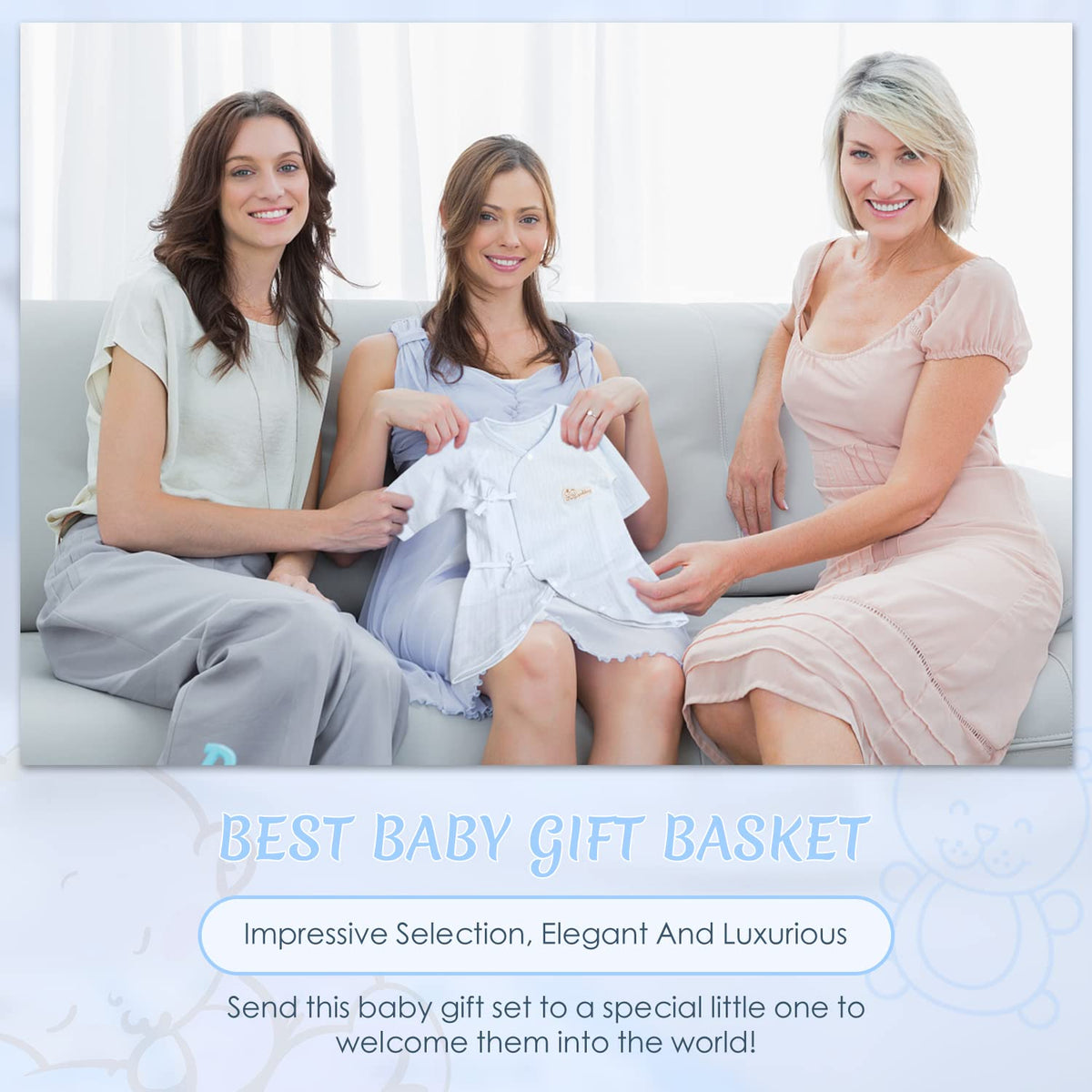 Baby Box Set 14 Essentials for Newborns in a Charming Gift Basket