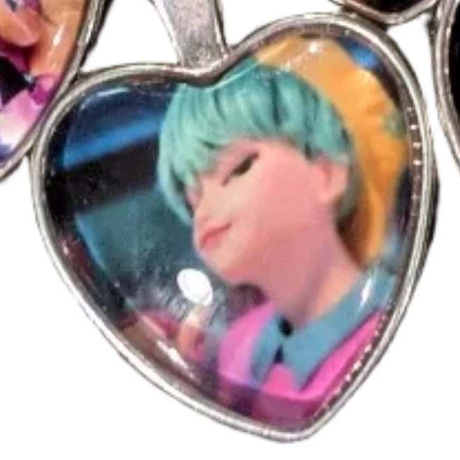 K-POP DEMON HUNTERS Heart Pendant Necklace – Character Art Collection