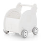 Baby Walker Push Toy with Handle for Boys Girls of 3+ Years Old-White