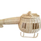 Rattan Toy Helicopter – Handcrafted Boho Pretend Play Toy for Kids | Montessori Airplane Nursery Decor