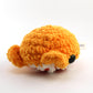 Bandit the Blood Orange Whale Crochet Plushie