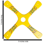 Competition boomerang - Yellow Barcelona Boomerangs.